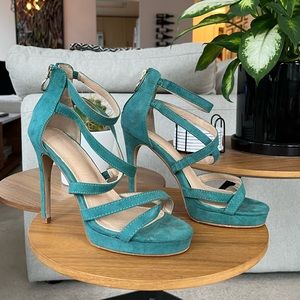 Blue lagoon high heels